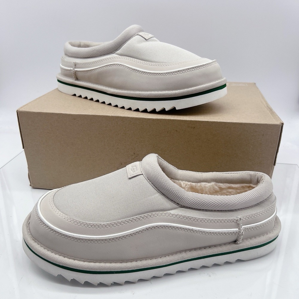 UGG UGG Tasman Cali Wave slipper Casual Shoes Clogs Gray Linen White US 8